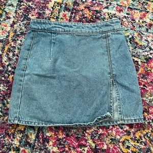 lola mini denim skirt